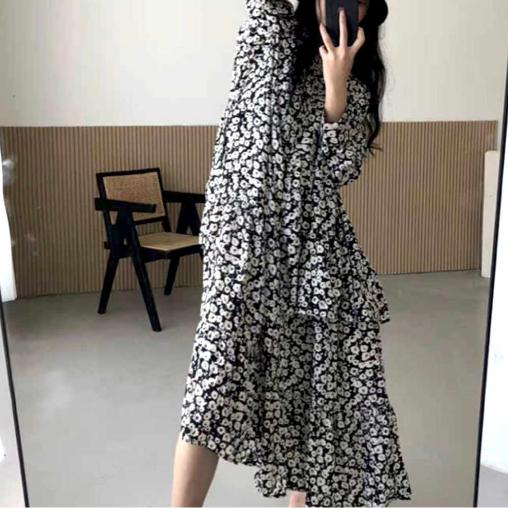 Floral midi dress - Picture 3 of 6